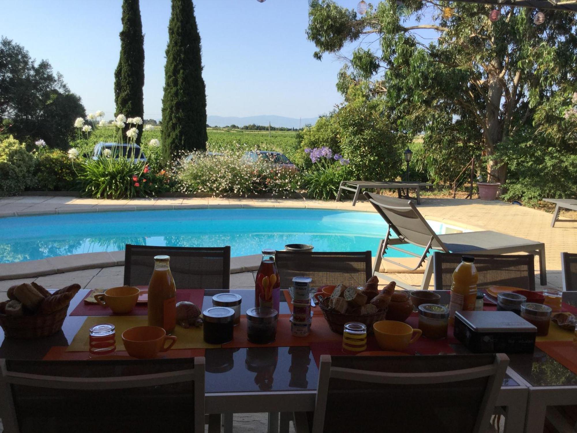 Mas Soleil Et Vignes Bed & Breakfast Saint-Hippolyte  Bagian luar foto